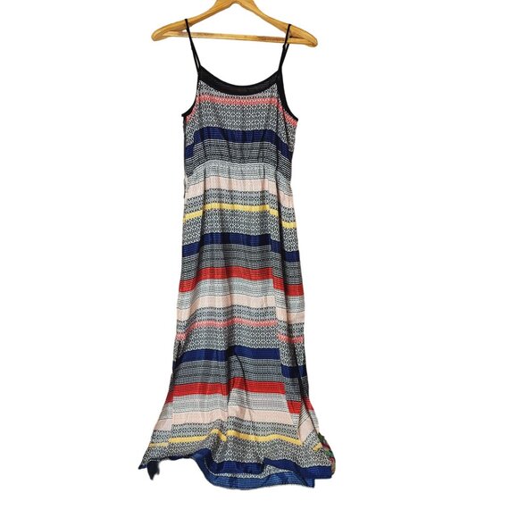Vince Camuto Colorful Spaghetti Strap Maxi Dress Size Medium - Picture 5 of 9